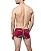 Croota Mens Underwear, Low-Rise Boxer Brief, Accented Color, HR01M Beet Red