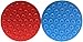 Tysons Pet Treats 2pcs Dog Lick Pad, Bath & Grooming Slow Feeders, Distraction Device,Powerful Suction Cups on The Back, Training-Just Add Peanut Butter (Red &Blue)