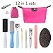 Professional Foot File, Foot Care 12 in 1 Pedicure Tools Pedicure Kit Foot Rasp and Callus Remover Stainless Steel Pedicure sets for Cracked, Dead Skin Cells, Home Pedicure