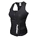 FeelinGirl Zipper Waist Trainer for Women Vest Neoprene Sauna Suit Plus Size Workout Full Body Black M