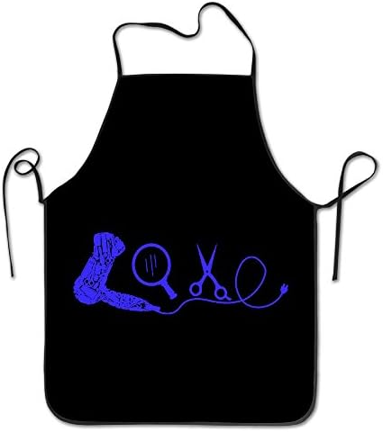 LOVE Hairdresser Art Personalized Chef Aprons