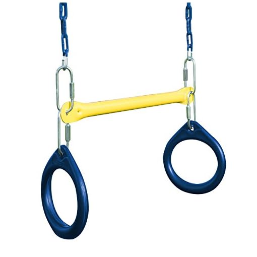 Swing-N-Slide Ring and Trapeze Combo swing Black