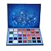 Shimmer Eyeshadow Palette 35 Colors Professional Shimmer&Matte Eyeshadow Palette Highly Pigmented Colorful Natural Nude Naked Smokey Cosmetic Set Pumkin Wine Purple Blendable Starry Eye Shaow (Blue)