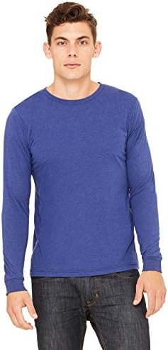 Zara Yoga Studio |LA| Men's Jersey Long Sleeve Tee (2 XLarge /Heather Navy)