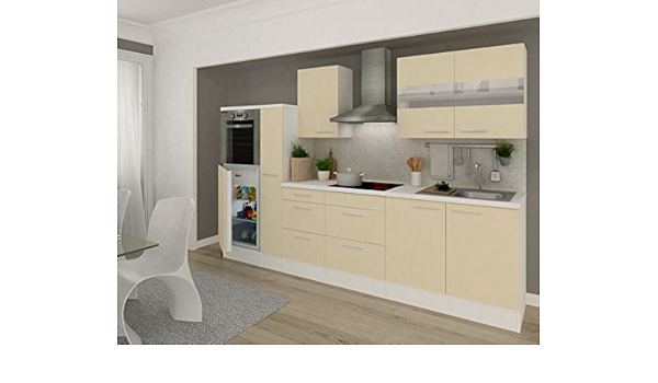 respekta Cocina vacíos de bloque 300cm RP310HEW Blanco ...