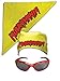 TNA Hulk Hogan Hulkamania Bandana Sunglasses Costume - Yellow-Red