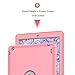 Hocase for iPad 2/3/4 Case, Rugged Slim Shockproof Soft Silicone Rubber+Hard Plastic Hybrid Dual Layer Protective Case for iPad 2nd/3rd/4th Generation (9.7-inch Display) - Pink