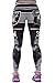 COCOLEGGINGS Ladies 3D Digital Print Football Leggings Grey Free Size