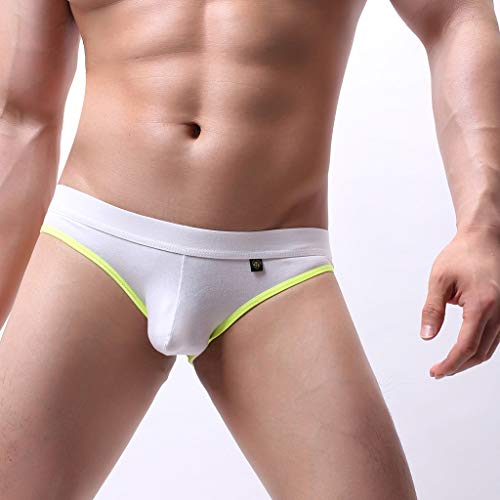 Mlide Calzoncillos deportivos Men's Supporter Performance Jockstrap Underwear Sports White