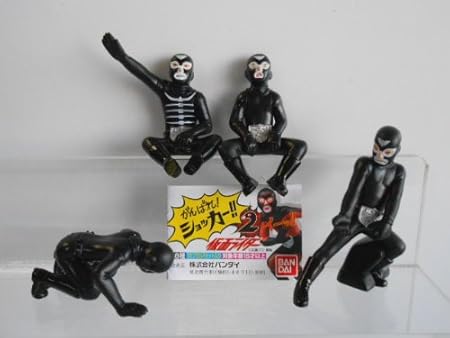 Amazon 仮面ライダー がんばれ ショッカー 2 4種 戦闘員 休憩全4種 1 ふんばりイーッ 2 頂上一番乗りイーッ フィギュア ドール 通販