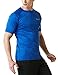 TM-MTS03-SBL_Large Tesla Men's HyperDri Short Sleeve T-Shirt Athletic Cool Running Top MTS03