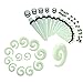 BodyJ4You 54PC Ear Stretching Kit - 14G-00G Beginner Gauges - Glow Dark Acrylic Tapers Spirals No Flare Plugs O-Rings - Lightweight Expanders Unisex Men Women