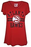 NBA Women's Relaxed Fit V-Neck Short Sleeve T-Shirt Top