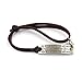 Set of 2 Inspirational Charm Bracelet Fitness Motivation Jewelry for Women Mens Adjustable Black&Brown