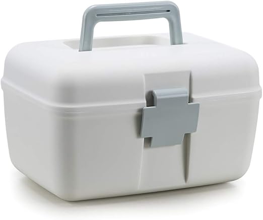 Caja de almacenamiento de medicamentos de plástico, caja de