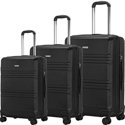 Luggage Set 3 Piece Suitcase ABS Trolley Spinner Hardshell Lightweight Suitcases TSA