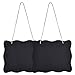 eBoot 8 x 10 Inch Black Vintage Style Chalkboard Sign Message Board with Jute Hanging String for Wedding Signs, Kitchen Pantry and Wall Decor, 2 Pack