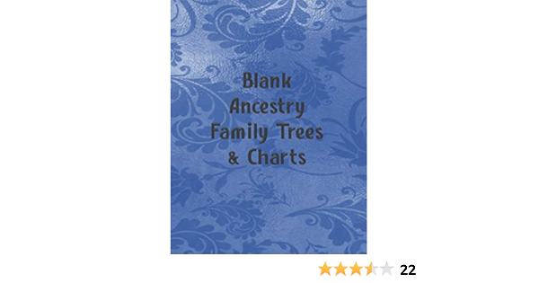 Blank Ancestry Family Trees Charts Genealogy Charts Forms Cullen Lynette Amazon Com Books