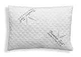 Restwel Bamboo Pillow Memory Foam, Sleep Better, Relief For Neck Pain Or Migraine Headaches! Sleep Aid Stay Cool Hypoallergenic Pillow. Stay Asleep Wake Up Rested, Made In USA (Standard)