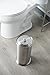 LDR 164 6466BN Freestanding Extra Toilet Paper Canister for Single Double and Extra Large Rolls Brushed Nickel Finish