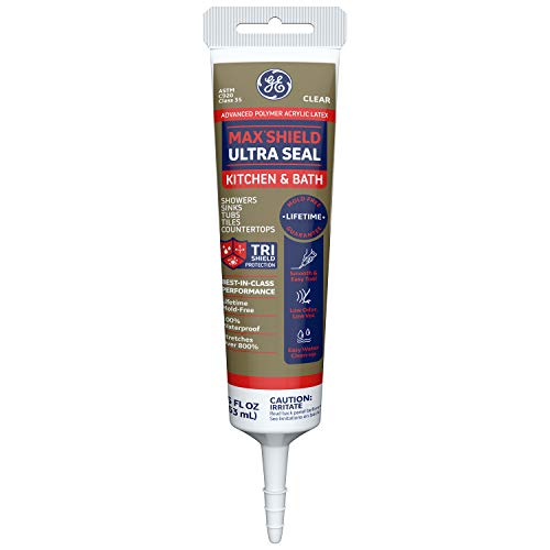 GE Momentive Performance Materials MAKB405CR Max Shield Ultra Seal Siliconized Acrylic Latex Sealant Caulk, Clear, 5.5oz - Thumbnail 6