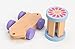 One Earth Toys Wooden Train with Stacking Blocks & Moving Wheels by, Toddler Educational Toy for Boys & Girls |Eco-Friendly Wood| Improves Motor Skills, Imaginative Play & Coordination, 2 Years Old