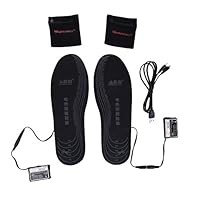 Sundlight Heated Insole, USB Rechargeable Heated Shoes Insoles Boot Warmer Cut-to-Fit Multiple Sizes for Hunting Fishing Hiking Camping