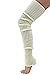 Luxury Divas Off-White Slouchy Thigh High Knit Dance Leg Warmers