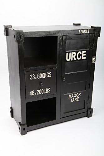 Point Home Design Schrank Container Retro Schwarz 63 Cm Amazon De Kuche Haushalt