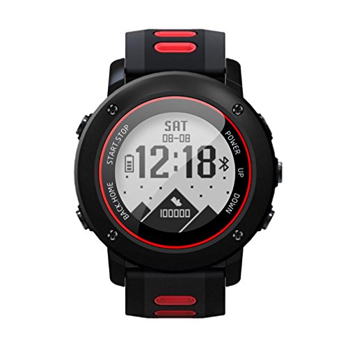 Boofab Multifunction UW90 4G Smart Watch Outdoor Sports Running IP68 Waterproof The treadmill Watch With GPS Positioning (Red)
