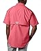Columbia Men's Bahama II UPF 30 Short Sleeve PFG Fishing Shirt, Sunset Red, Large