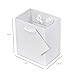 OccasionALL Mini White Gift Bags with Handles, Holiday Bags, Christmas Wrap, Birthdays, Weddings, Bachelorette, Party Favors, Bulk, 4x2.75x4.5 12 Pack