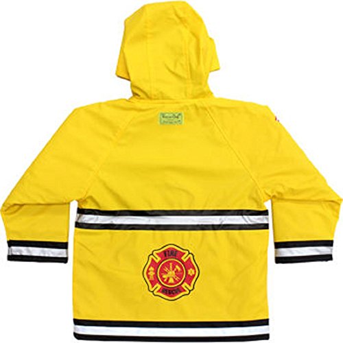 Western Chief Boys' Firefighter rain coat yellow, fIre rescue (6