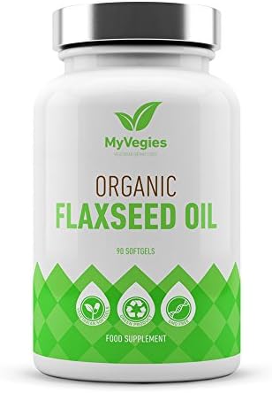 Organic Flaxseed Oil Omega 3 – 90 Vegetarian Softgels