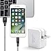 Aasama 2-Port 3.1A High Speed USB Travel Wall Charger with 4Pack x 3FT USB Charging Cable Compatible iPhone X/8/8 Plus/7/7 Plus/6/6s Plus/SE/5s, iPad, iPod
