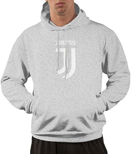 BAIMUDA Juventus FC Drawstring Pockets Pullover Hoodie Hooded Sweatshirt for Mens