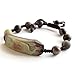 Ovalbuy Zipao Green Purple Stone Carved Phoenix Bracelet