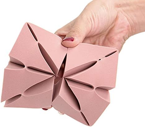 Domccy One Pack Powder Puffs Detachable Makeup Sponge Blending Blender Foundation Concealer Applicator Sponges Triangle Shape Detach into 8PCS