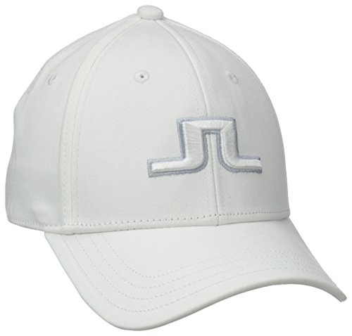 J.Lindeberg Men's Banji Flexi Twill Cap, White, Medium