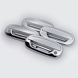 E-Autogrilles Triple Chrome Plated ABS 4 Door Handle Covers for 97-03 Ford F-150 / 97-02 Ford Expedition / 98-02 Lincoln Navigator