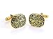Casoty Jewelry Explosion Gold Paint Epoxy Decorative Pattern Cufflinks Dress Jewelry Gift Boxed
