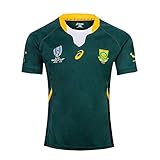 LQWW 2019 World Cup South Africa Rugby Jersey,Men's Training Jersey Short Sleeve Tops Men's Casual Sports T-Shirt Football Clothing