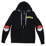 Pokemon Pikachu Pokeball Zip Hoodie Sweatshirt