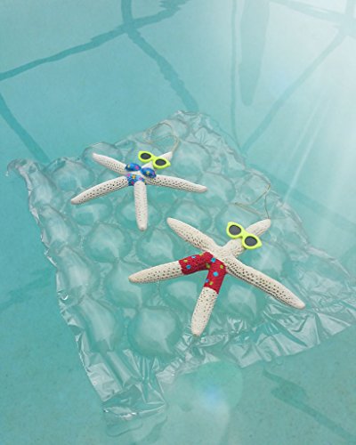 Natural Starfish Beach Couple - Holiday Ornament â€“ Fun All Year â€“ Perfect for Beach Christmas Tree