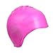 KATTEONG Swimming Cap Silicone Non-Toxic Tasteless Long Hair Swim Cap with 3D Ergonomic Design Ear Pockets and Great High Elasticity for Teenagers Women and Adults Keeps Hair Clean Ear Dry