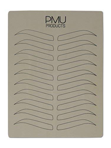 Premium Microblading Practice Skin For Cosmetic Tattooing | Realistic Double-Sided Beauty Tattoo Practicing Skins | Special Eyebrow Designs For Microblading (Black - 10 Pack)