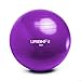 URBNFit Exercise Ball - Yoga Ball in Multiple Sizes for Yoga, Pilates, Pregnancy, Stability - Anti-Burst Swiss Balance Ball w/Quick Pump – Office Ball Chair for Home and Gym – 26 Inch - Purple
