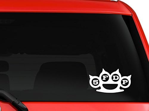 YourChoiceDecals Five Finger Death Punch 6' White Vinyl Car Truck Decal Sticker Cool Bands Awesome Rock Grunge Music