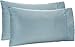 Amazon Basics Standard Pillow Cases Set of 2 - Lightweight, Super Soft Easy Care Microfiber, Spa Blue, 30