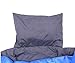 OutdoorsmanLab Compact Lightweight Camping Sleeping Bag Men's Women's Kid's For Backpacking, Hiking, Travel- Warm Weather Ultralight Packable bag with Compression Sack, Pillow case, Blue